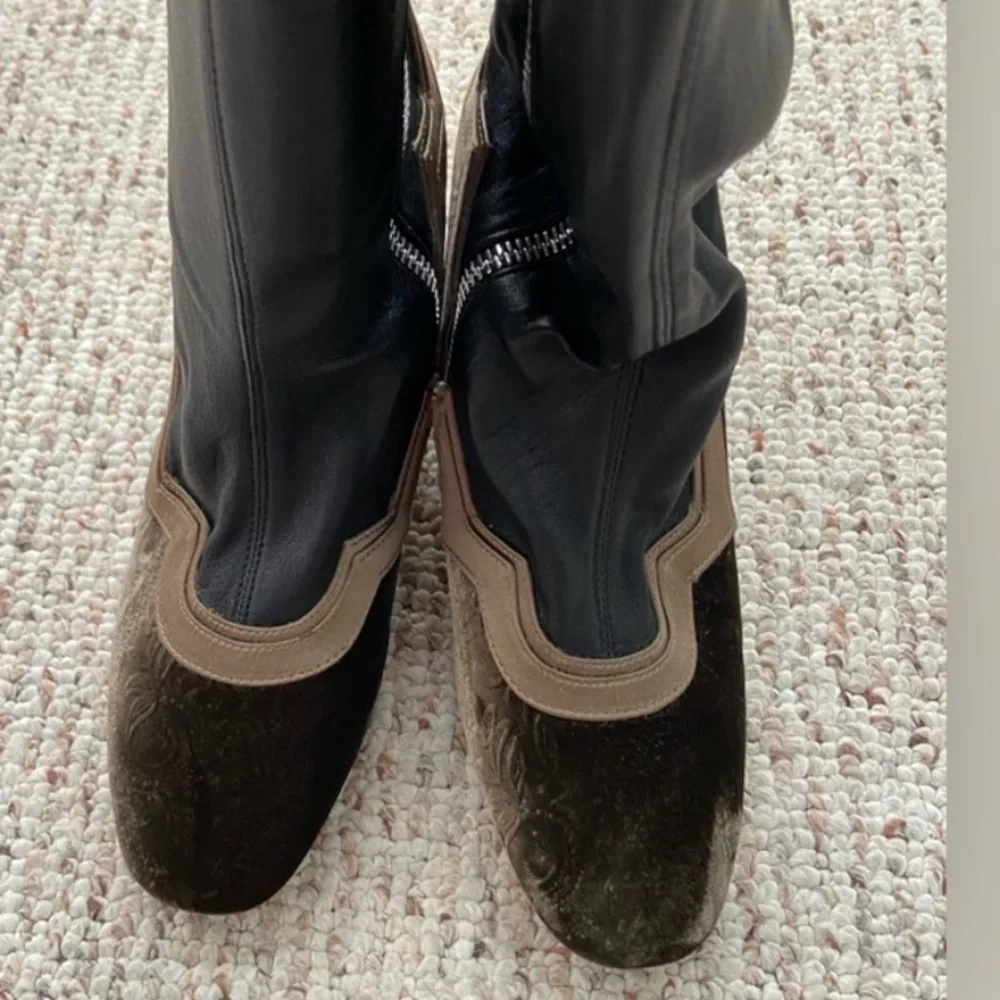 $795 “I’m really here to party” boots by MR in collab with Net a Porter size 6